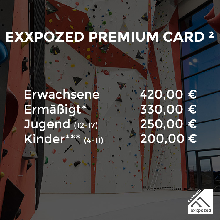 eXXpozed Premium Card Jahreskarte