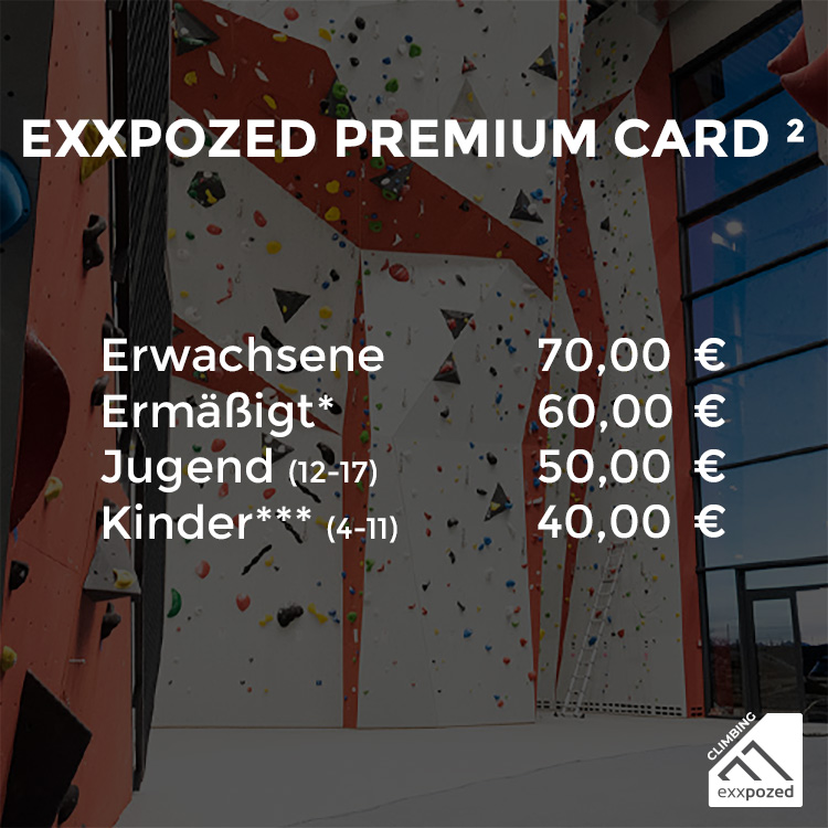 eXXpozed Premium Card Monatskarte